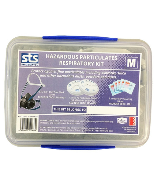 STSHMP301 STS Shigematsu RS01 Half Mask – Hazardous Particulates Respiratory Starter Kit, Medium