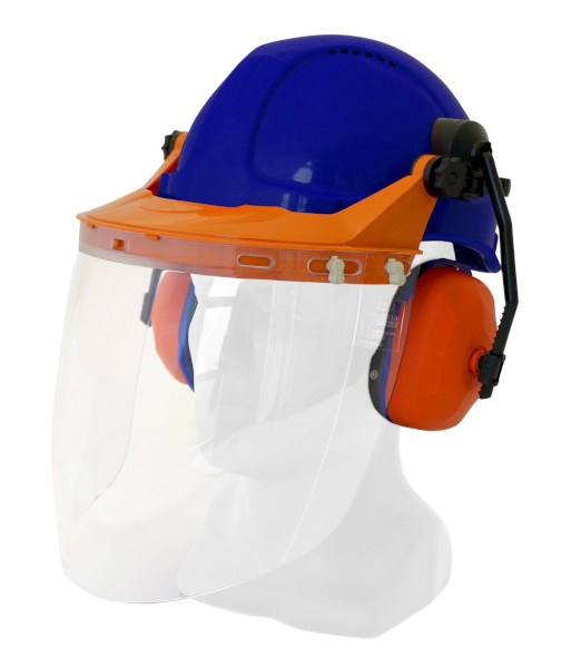 TN1R-VC Esko Tuff-Nut Ratchet Hard Hat Visor Combo, Blue