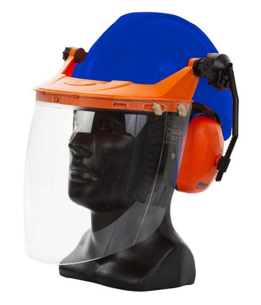 TN1VC Esko Tuff-Nut Pinlock Hard Hat Visor Combo, Blue