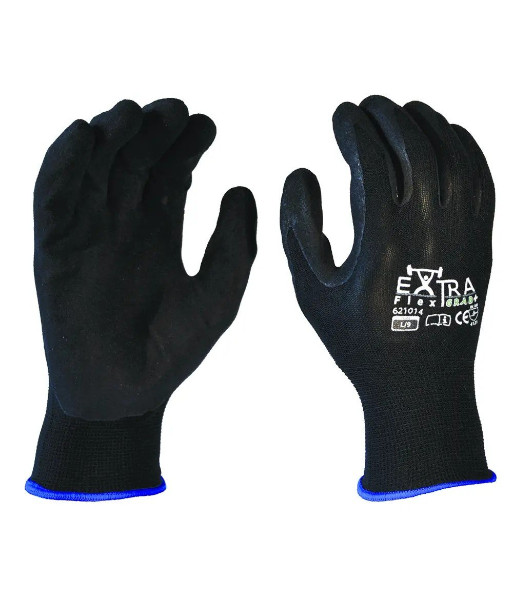 621014 Esko Extra Flex Grab+ Sandy Nitrile Coated Gloves, Sizes S To 2XL (sold per 12 pairs)