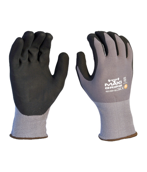 621020 maxi grip palm coated gloves front and back