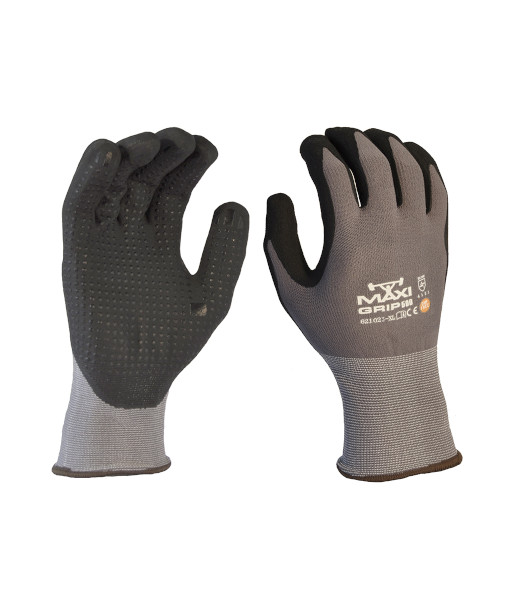 621023 maxi grip xtra 500 palm coated gloves front and back