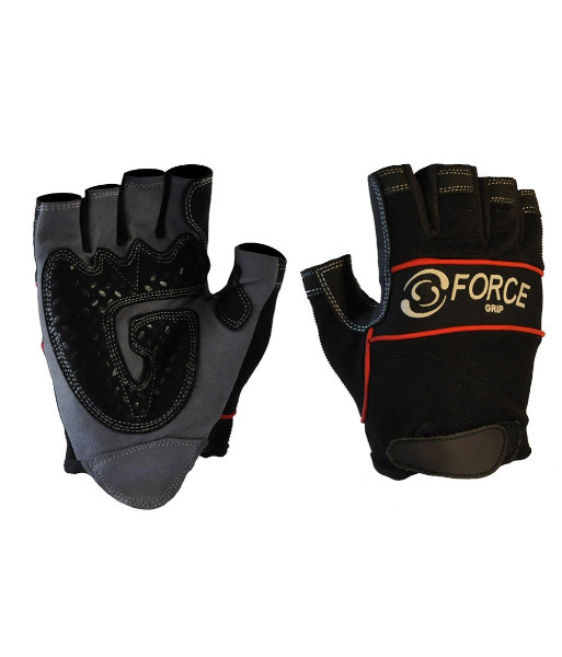 631001 Esko FORCE Fingerless Mechanics Gloves, Sizes M to 2XL (sold per 6 pairs)