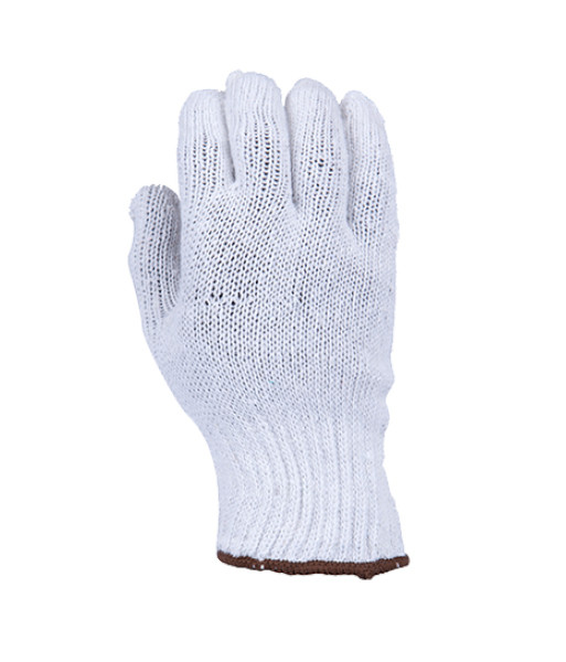 651000 knitted polycotton gloves front