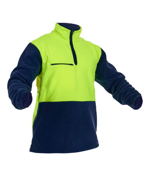 PCF1010 hi vis yellow navy side front