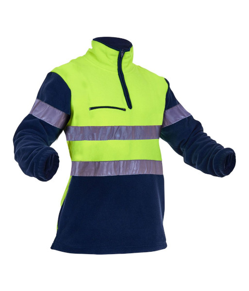 PCF1013 hi vis yellow navy side front