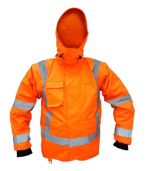 PCR4016 Caution StormPro Day/Night TTMC-W17 Zip-Off Sleeve Fleece Lined Vest, Orange, Sizes XS to 8XL
