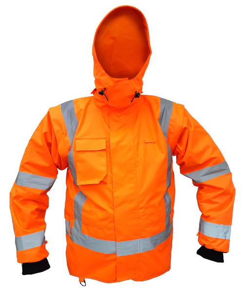 PCR4016 Esko StormPro® TTMC Day/Night Zip-Off Sleeve Fleece Lined Jacket, Orange, Sizes XS to 8XL