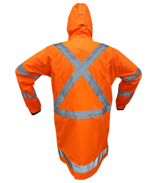 PCR4037 Esko StormPro® TTMC Day/Night X-Back Zip-Out Fleece Lined Jacket, Orange, Sizes XS to 8XL