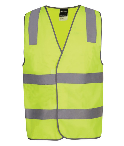 6DNS JB’s Hi Vis Day/Night ‘SECURITY’ Safety Vest, Lime, Sizes S to 5XL
