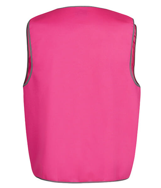6HFV JBs Wear Coloured Tricot Vest, Hot Pink, Sizes S to 5XL