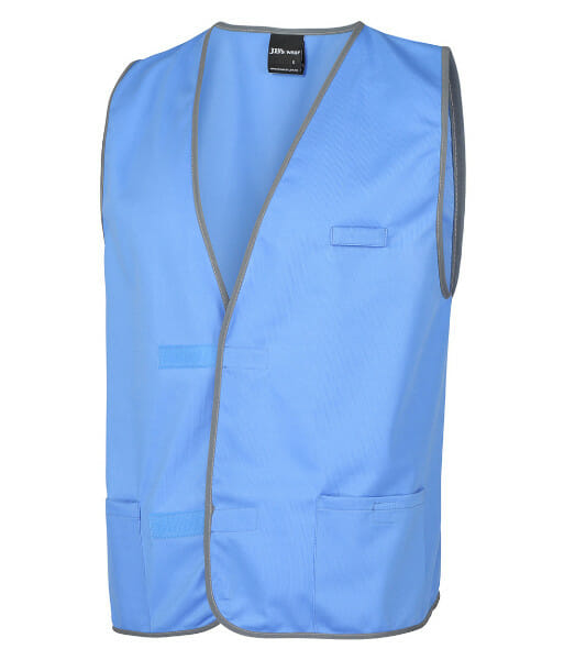 6HFV JBs Wear Coloured Tricot Vest, Light Blue, Sizes S to 5XL