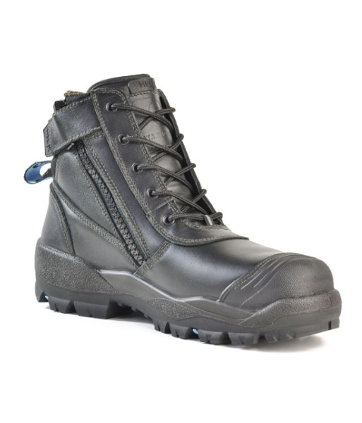 804-60008 Bata Helix Horizon Ultra Zip Sided Steel Toe Safety Boot, Black, Sizes 3 to 14