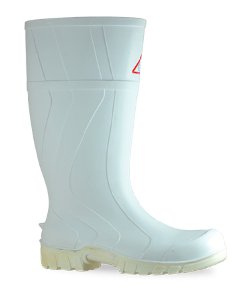 892-12009 Bata Workmate 400ml PVC Non-Safety Gumboot, White/White, Sizes 3 to 15