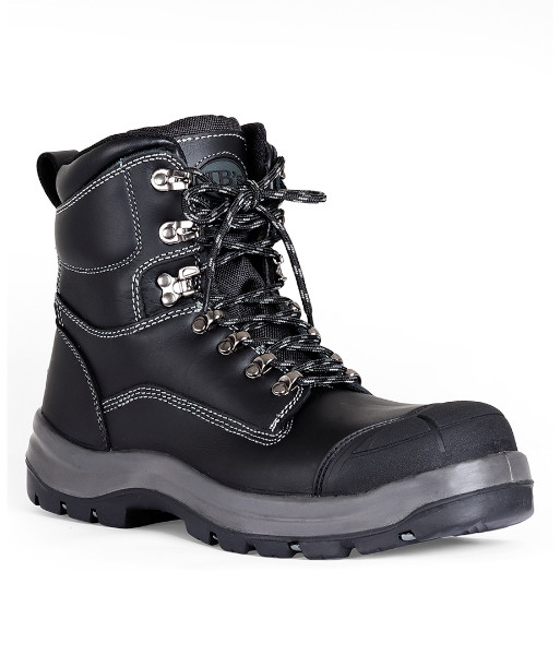 9F1 JB’s Roadtrain Zip Lace Up Safety Boot, Black, Sizes 3 to 14 (Half Sizes Available)
