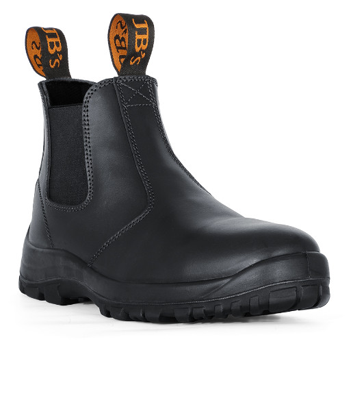 9F8 JB’s Traditional Soft Toe Elastic Sided Non-Safety Boot, Black, Sizes 3 to 14 (Half Sizes Available)