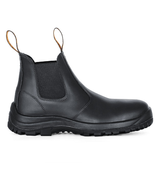 9F8 JB’s Traditional Soft Toe Elastic Sided Non-Safety Boot, Black, Sizes 3 to 14 (Half Sizes Available)
