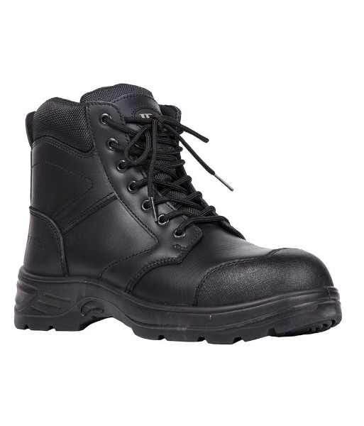 9G8 JB’s Composite Toe 5” Zip Lace Up Safety Boot, Black, Sizes 6 to 14 (Half Sizes Available)
