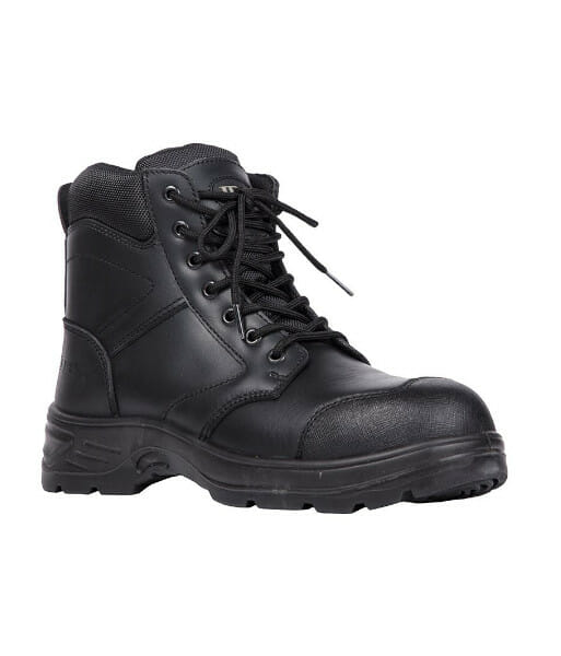 9G8 JB’s Composite Toe 5” Zip Lace Up Safety Boot, Black, Sizes 6 to 14 (Half Sizes Available)