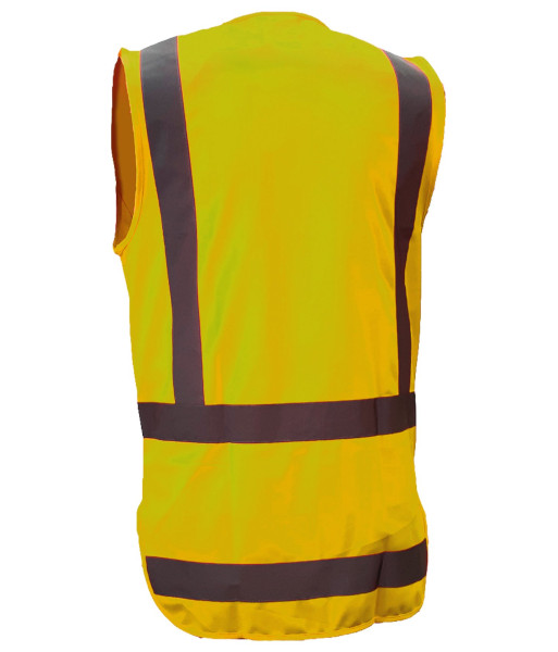 AVEST301 Esko Hi-Vis Day/Night H-Back Vest, Yellow, Sizes 3XS to 14XL