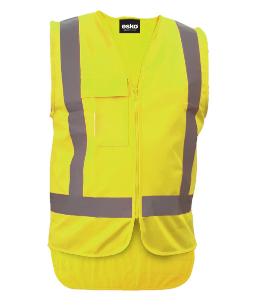 AVEST301 Esko Hi-Vis Day/Night H-Back Vest, Yellow, Sizes 3XS to 14XL