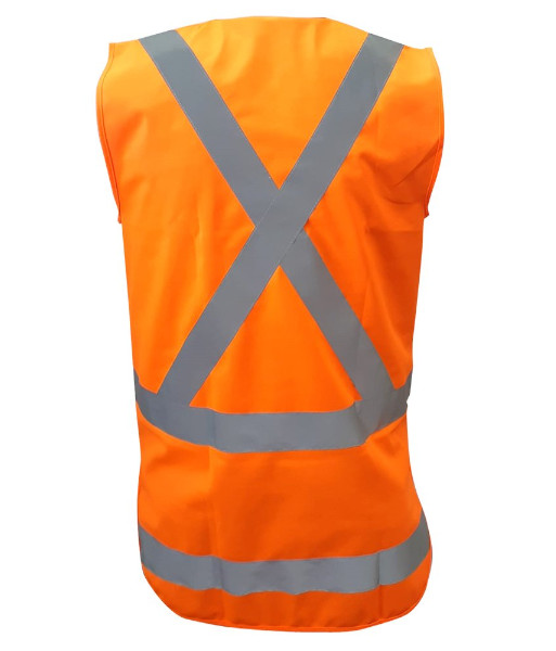 AVEST304 Esko Hi Vis TTMC Day/Night X-Back Vest, Orange, Sizes 3XS to 10XL