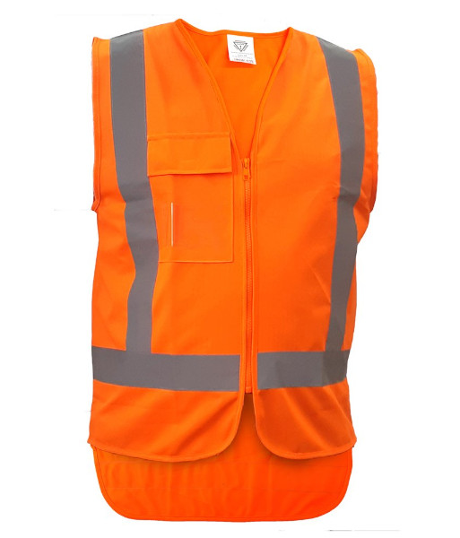 AVEST304 Esko Hi Vis TTMC Day/Night X-Back Vest, Orange, Sizes 3XS to 10XL