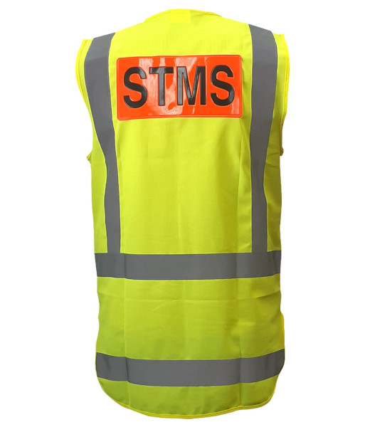AVEST308 Esko Hi Vis STMS TTMC Day/Night H-Back Vest, Yellow, Sizes XS to 10XL