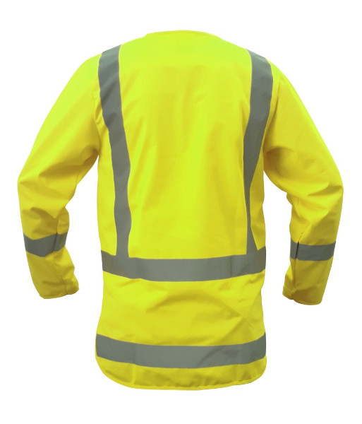 PCV1501 Caution Day/Night Long Sleeve Safety Vest, Yellow, Sizes 3XS to 10XL