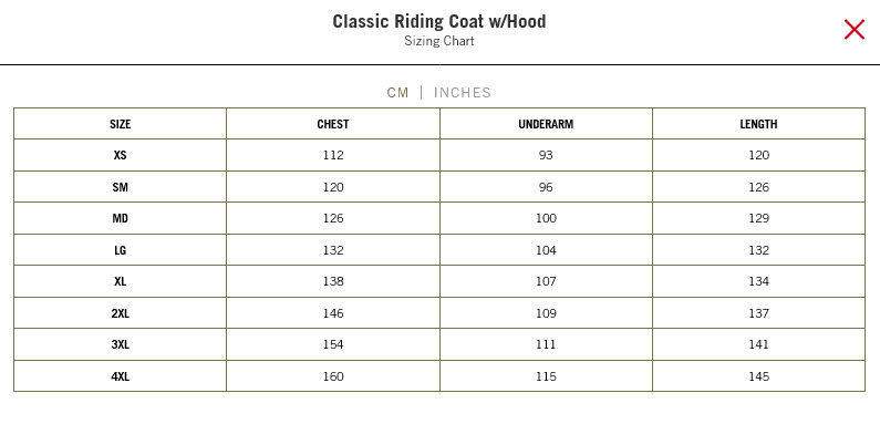 2052 Outback Oilskin Classic Riding Coat with Hood, Sizes XS to 4XL ...