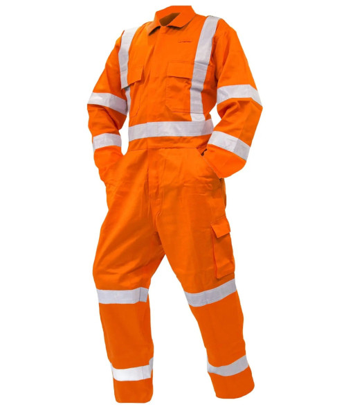 820069 Esko TTMC-W22 Day/Night 300gsm Mandura Cotton Overalls, Orange, Sizes 4 to 16