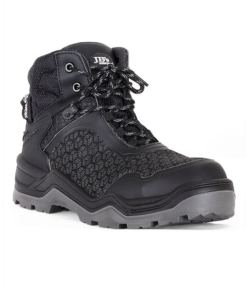 9H1 JB’s Cyclonic Waterproof Lace Up Safety Boot, Black, Sizes 4 to 13 (Half Sizes Available)