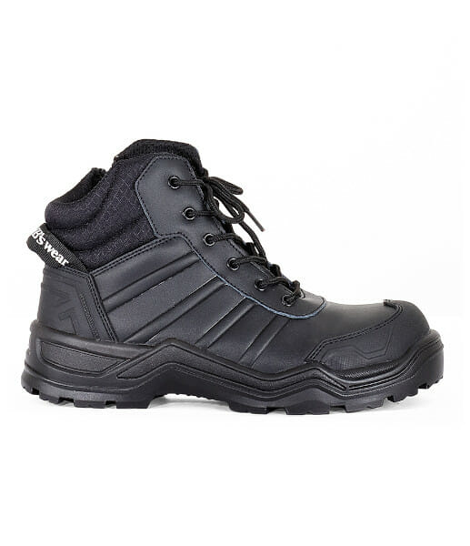 9H2 JB’s Quantum Sole Zip Lace Up Safety Boot, Black, Sizes 4 to 13 (Half Sizes Available)