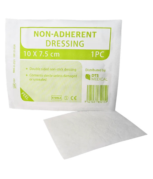 MD005 First Aid Non Adherent Dressing 10cm x 7.5cm