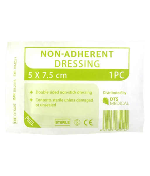 MD006 First Aid Non Adherent Dressing 5cm x 7.5cm