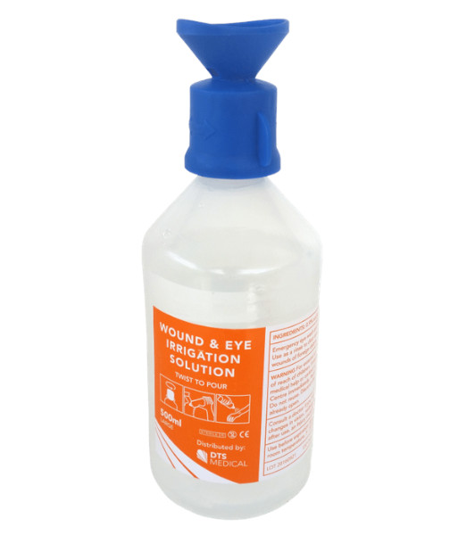 SALEYE500ML First Aid Eye Wash/Wound Wash Saline Filled Bottle 500ml