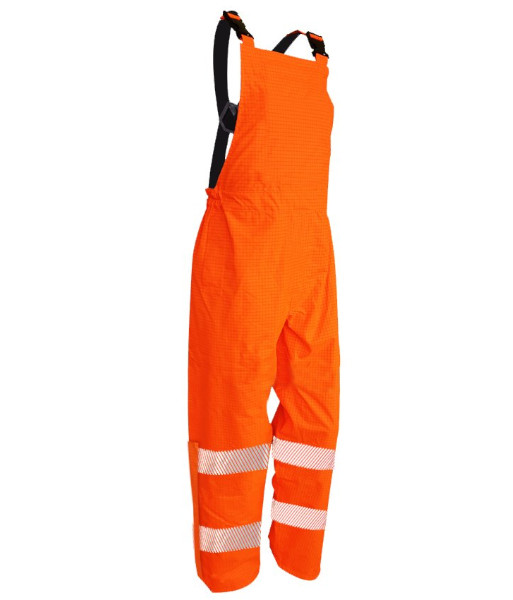 801178 Esko Hi-Vis ARCSHIELD® Waterproof Flame Retardant Day/Night PU Coated Bib Overtrousers, Orange, Sizes S to 8XL