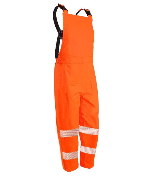 801272 Esko Hi-Vis Torrential Waterproof Day/Night Bib Rain Trousers, Orange, Sizes S to 8XL