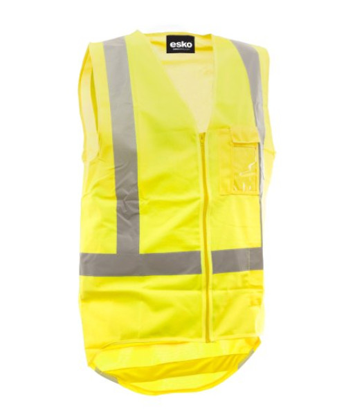 AVEST302 Esko Hi Vis Day/Night H-Back Vest, Yellow, Sizes XS to 8XL