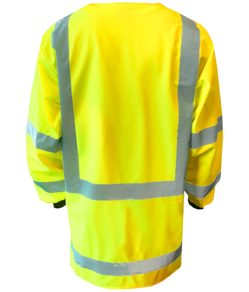 AVEST313 Esko Hi Vis Day/Night H-Back Knit Cuff Long Sleeve Vest, Yellow, Sizes S to 8XL