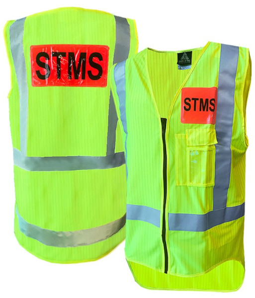 AVEST608 Esko Hi-Vis ARCSHIELD® Flame Retardant STMS TTMC Day/Night H-Back Vest, Yellow, Sizes S to 8XL