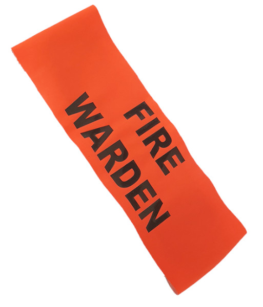 PCA1000 Caution Fire Warden Arm Band with Velcro