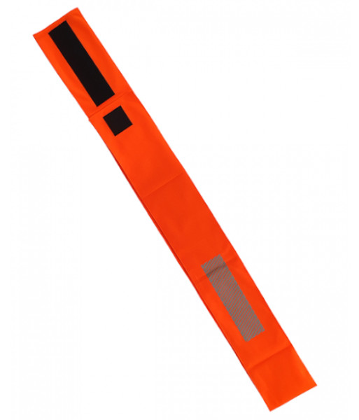 PCA1050 Caution Blank Sash with Velcro, Hi-Vis Orange