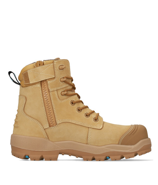 804-88015 Bata Helix Longreach Zip Ultra Sided Safety Boot, Wheat, Sizes 3 to 14