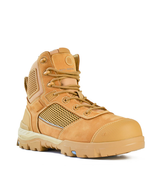804-88830 Bata Avenger Zip Sided Safety Boot, Wheat, Sizes 3 to 14
