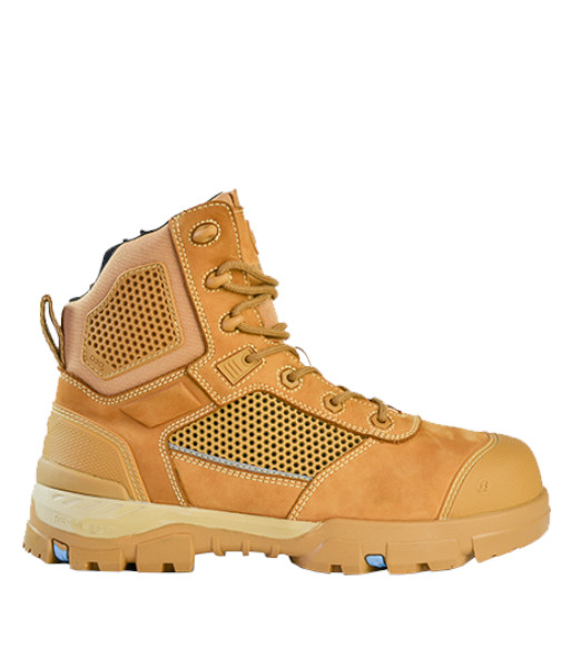 804-88830 Bata Avenger Zip Sided Safety Boot, Wheat, Sizes 3 to 14