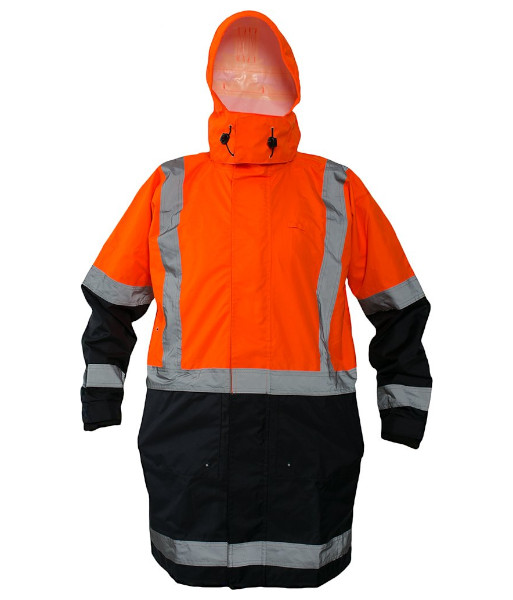 PCR4035 Esko StormPro® Day/Night Fleece Lined Jacket Combo, Orange/Navy, Sizes XS to 8XL