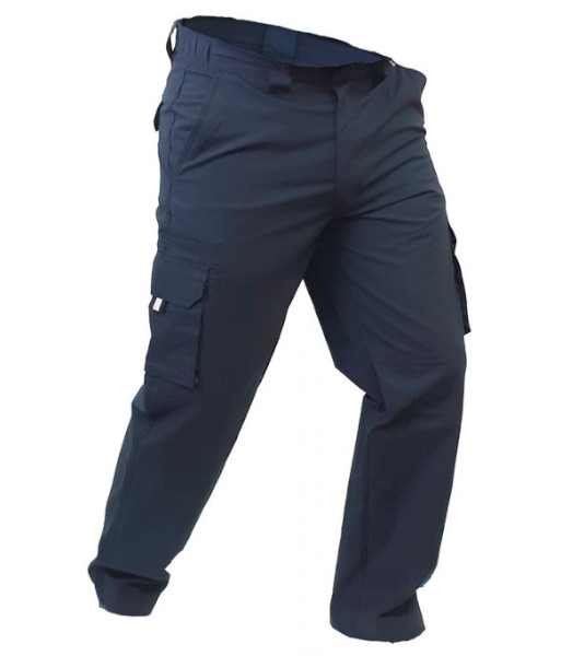 PCT1530 Caution 100% Cotton Cargo Trousers, Navy, Sizes 28”/72cm to 62”/157cm