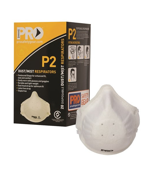 PC305 Pro Choice Disposable P2 Dust Mask, Box of 20