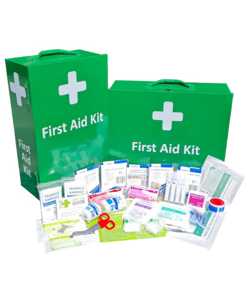 FAKWP1-25MWMB Dovetail Solutions 1-25 Person Metal Portrait Wall Mountable First Aid Kit